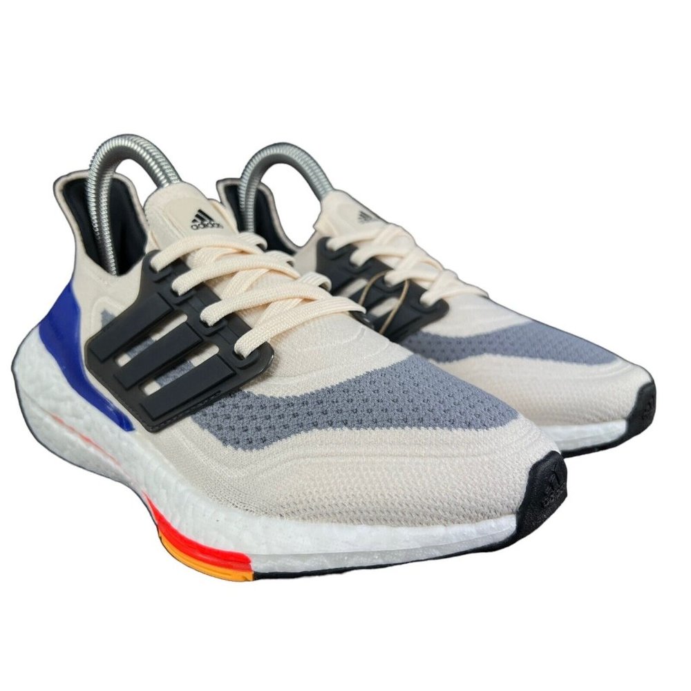Adidas Ultraboost 21 J Wonder White Red Shoes GX2558 Youth Boy's Sz 4 Y(GS) - Picture 4 of 10
